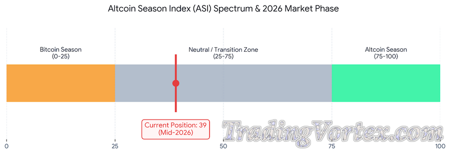 Altcoin Season Index (ASI) Spectrum & 2026 Market Phase
