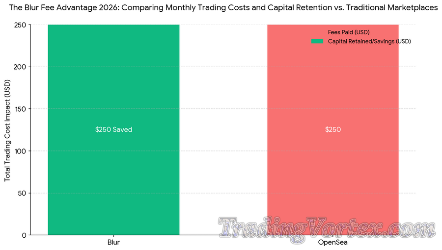 The Blur Fee Advantage 2026: Comparing Monthly Trading Costs and Capital Retention vs. Traditional Marketplaces