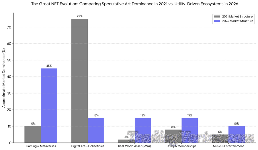 The Great NFT Evolution: Comparing Speculative Art Dominance in 2021 vs. Utility-Driven Ecosystems in 2026