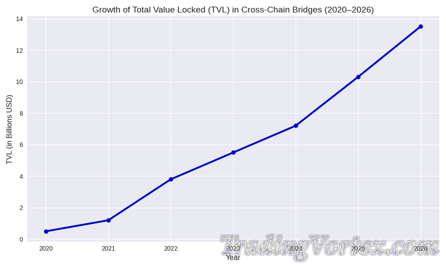 Growth of Total Value Locked (TVL) in Cross-Chain Bridges (2020–2026)