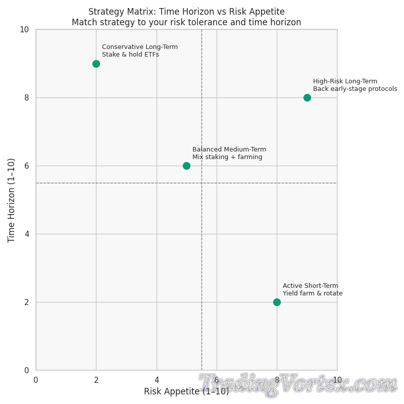 Strategy Matrix: Time Horizon vs Risk Appetite
