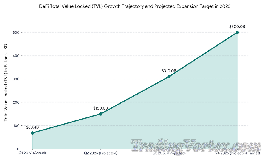 DeFi Total Value Locked (TVL) Growth Trajectory and Projected Expansion Target in 2026