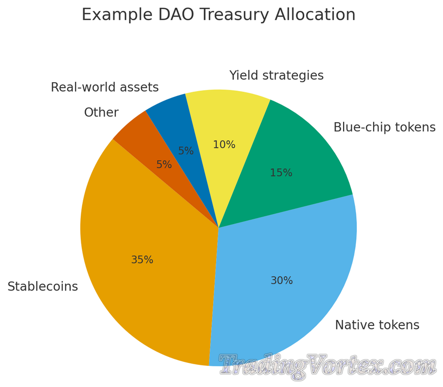 Example DAO Treasury Allocation (Pie)